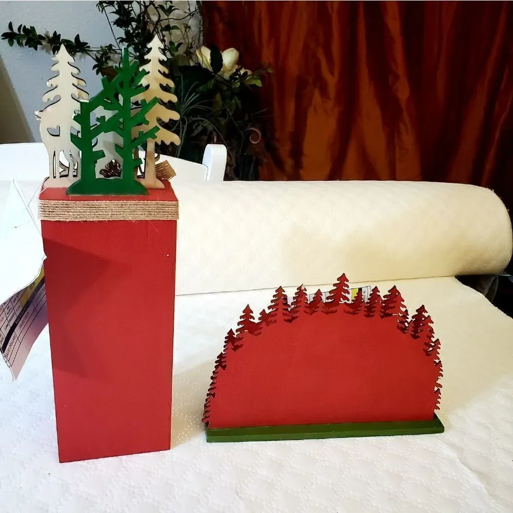NWT Wooden Christmas Decor